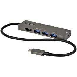 StarTech.com DKT30CHPD3 stacja dokująca USB 3.2 Gen 1 (3.1 Gen 1) Type-C Czarny, Szary