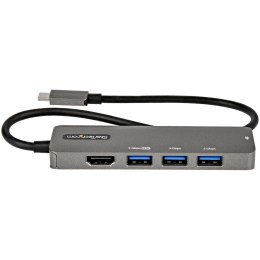 StarTech.com DKT30CHPD3 stacja dokująca USB 3.2 Gen 1 (3.1 Gen 1) Type-C Czarny, Szary