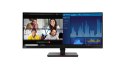 Lenovo ThinkVision P34w-20 LED display 86,7 cm (34.1") 3440 x 1440 px Wide Quad HD Czarny