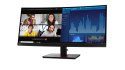 Lenovo ThinkVision P34w-20 LED display 86,7 cm (34.1") 3440 x 1440 px Wide Quad HD Czarny