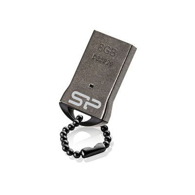 Pendrive Silicon Power 8GB Touch T01 USB 2.0 Black