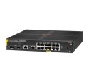 Aruba 6100 12G Class4 PoE 2G/2SFP+ 139W Zarządzany L3 Gigabit Ethernet (10/100/1000) Obsługa PoE 1U Czarny