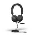 Jabra 24189-999-899 słuchawki/zestaw słuchawkowy Przewodowa Opaska na głowę Połączenia/muzyka USB Type-C Czarny