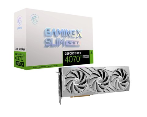 MSI GeForce RTX 4070 Ti SUPER 16G GAMING X SLIM WHITE NVIDIA 16 GB GDDR6X