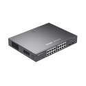 REYEE SWITCH ZARZĄDZALNY 16 PORTÓW 1GBIT + 2 PORTY UPLINK SFP 1GBIT | 16 PORTÓW POE+ (240W MAX) | L2 | RACK