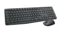 Zestaw klawiatura + mysz membranowa Logitech MK235 920-007931 (USB 3.0; kolor szary; optyczna) (WYPRZEDAŻ)