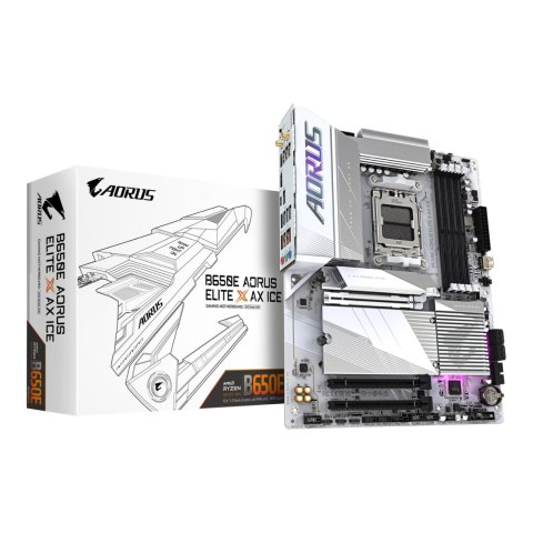 Płyta Gigabyte B650E AORUS ELITE X ICE /AMD B650/DDR5/SATA3/M.2/USB3.2/PCIe5.0/WiFi/BT/AM5/ATX