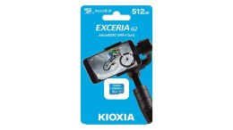 KIOXIA 512GB microSD KIOXIA Exceria (gen 2) UHS I U3 V30 with adapter