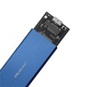 QOLTEC OBUDOWA NA DYSK M.2 SSD | SATA | NGFF | USB 3.0 | SUPER SPEED 5GB/S | 2TB | NIEBIESKI