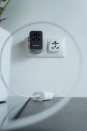 Adaptery wtyczek zasilających Verbatim UTA-03 globalny 1xUSB-C PD 30W QC 18W, 1xUSB-C 15W, 2xUSB-A 12W