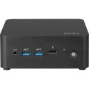 MSI Cubi NUC 1M-003EU Intel Core 3 100U 8 GB DDR5-SDRAM 512 GB SSD Windows 11 Pro Czarny