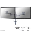 Neomounts FPMA-D1330DSILVER uchwyt / stojak do monitorów 68,6 cm (27") Biurko Srebrny