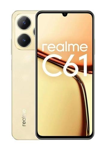 Realme C61 Dual Sim 6GB RAM 128GB - Sparkle Gold