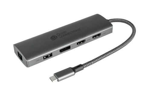 Dobre połączenia USB-C-Hub (10-portowy) antracyt