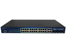 ALLNET ALL-SG8428V2PM łącza sieciowe Zarządzany L2 Gigabit Ethernet (10/100/1000) Obsługa PoE Czarny