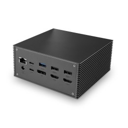 Lindy 43378 stacja dokująca Przewodowa USB 3.2 Gen 2 (3.1 Gen 2) Type-C Szary