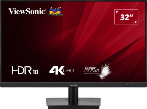 Viewsonic VA VS19992 monitor komputerowy 81,3 cm (32") 3840 x 2160 px 4K Ultra HD LED Czarny