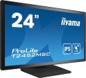 Iiyama ProLite T2452MSC-B1 monitor komputerowy 60,5 cm (23.8") 1920 x 1080 px Full HD LCD Ekran dotykowy Przeznaczony dla wielu 