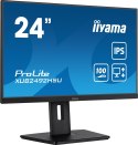 Iiyama XUB2492HSU-B6 monitor komputerowy 60,5 cm (23.8") 1920 x 1080 px Full HD LED Czarny