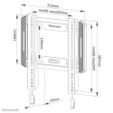 Neomounts WL30-550BL12 uchwyt do telewizorów 165,1 cm (65") Czarny