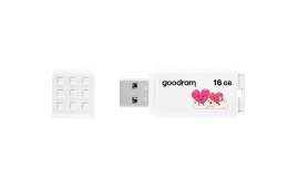 Pendrive GoodRam UME3-0160W0R11-V (16GB; USB 3.0; kolor biały) VALENTINE