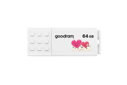 Pendrive GoodRam UME3-0640W0R11-V (64GB; USB 3.0; kolor biały) VALENTINE