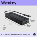 Stacja dokująca HP 4K USB-C Multiport Hub czarna 6G842AA