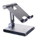 Podstawka ergonomiczna do iPad Pro ze stacją dokującą j5create Multi-Angle Stand with Docking Station for iPad Pro USB-C 1x4K HD