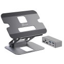 Podstawka ergonomiczna do notebooka ze stacją dokującą j5create Multi-Angle Dual HDMI Docking Stand USB-C 2xHDMI/2xUSB 3.1/1xUSB