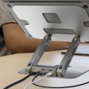 Podstawka ergonomiczna do notebooka ze stacją dokującą j5create Multi-Angle 4K Docking Stand USB-C 1x4K HDMI/2xUSB 3.1/1xUSB-C/;