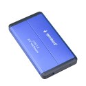 GEMBIRD OBUDOWA HDD/SSD USB 3.0 2.5" SATA, ALUMINIUM, NIEBIESKA