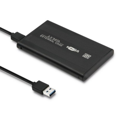 Obudowa zewnętrzna Qoltec do dysków HDD/SSD 2.5" SATA3/USB 3.0 (czarna)