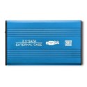 Obudowa zewnętrzna Qoltec do dysków HDD/SSD 2.5" SATA3/USB 3.0 (niebieska)