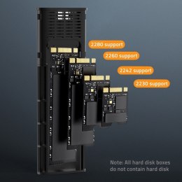 QOLTEC OBUDOWA NV2271 NA DYSK M.2 SSD | SATA | NVME | USB-C | 2TB