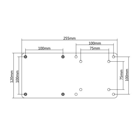 Adapter VESA do mini komputerów Maclean, NUC MAC mini CPU, czarny, MC-721