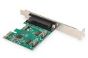 Kontroler LPT/RS232 PCI Express 1xDB25 2xDB9Low Profile, Chipset: ASIX99100