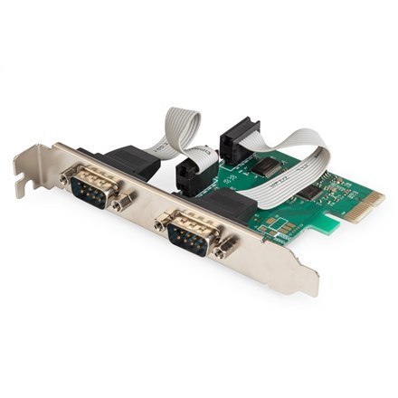 Kontroler RS232 PCI Express 2xDB9Low Profile, Chipset: AX99100