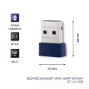 Qoltec Bezprzewodowy mini adapter WiFi Standard N | BT 4.0 USB