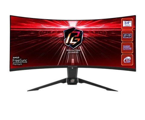 Monitor ASROCK 34" WQHD 165Hz PG34WQ15R2B