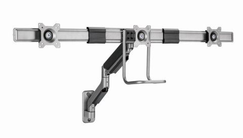 GEMBIRD ŚCIENNE REGULOWANE RAMIĘ/UCHWYT NA 3 MONITORY 17-27, VESA 100X100MM, DO 6 KG