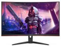 AOC Gaming CQ32G2SE/BK LED display 80 cm (31.5") 2560 x 1440 px 2K Ultra HD Czarny, Czerwony