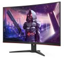 AOC Gaming CQ32G2SE/BK LED display 80 cm (31.5") 2560 x 1440 px 2K Ultra HD Czarny, Czerwony