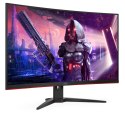 AOC Gaming CQ32G2SE/BK LED display 80 cm (31.5") 2560 x 1440 px 2K Ultra HD Czarny, Czerwony