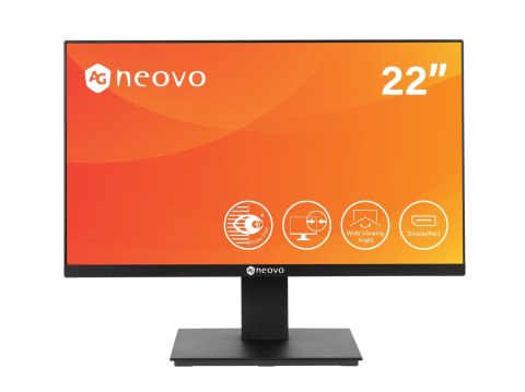 Monitor AG Neovo LA 2202 LED 21,5" FHD VA DisplayPort HDMI VGA SPK 2x1W VESA 18/7