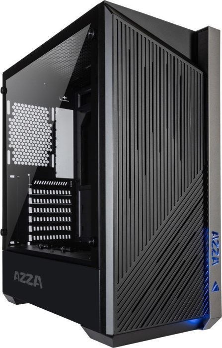 OBUDOWA ATX AZZA RAVEN 420DF1, 2xUSB 3.0, FANARGB, 480x205x425, BLACK, OKNO / LINKWORLD