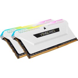 Corsair Vengeance RGB Pro SL, DDR4-3600, CL18 - 16 GB Dual-Kit, biały