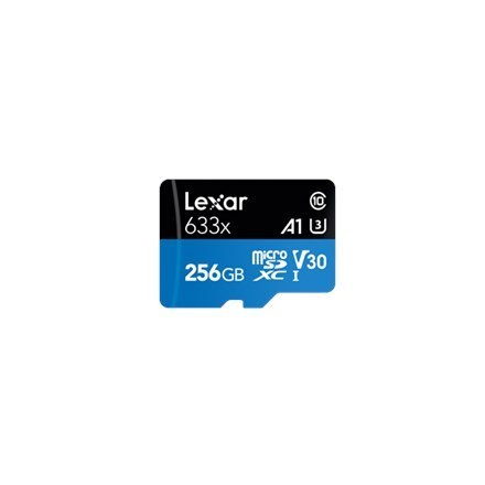 MEMORY MICRO SDXC 256GB UHS-I/W/ADAPTER LSDMI256BB633A LEXAR