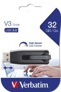 USB DRIVE 3.0 V3 32GB/GREY SLIDE + LOCK