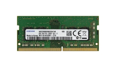 Samsung SO-DIMM 8GB DDR4 1Rx8 2666MHz PC4-21300 M471A1K43DB1-CTD