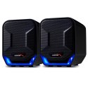 Głośniki komputerowe 6W USB Blue&Black Audiocore AC865 B